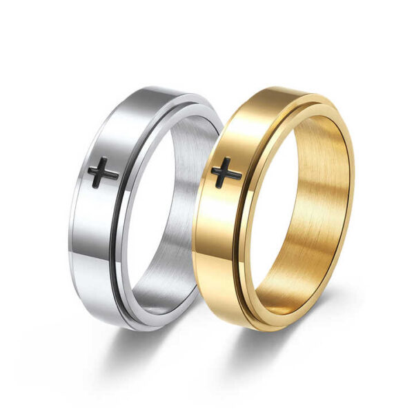 Unisex Cross Rings - Image 8
