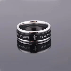 Fear Not, Be Strong and Courageous - Unisex Rings