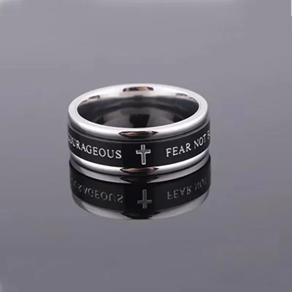 Fear Not, Be Strong and Courageous - Unisex Rings