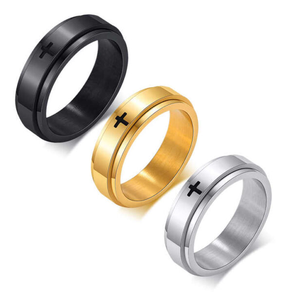 Unisex Cross Rings - Image 9