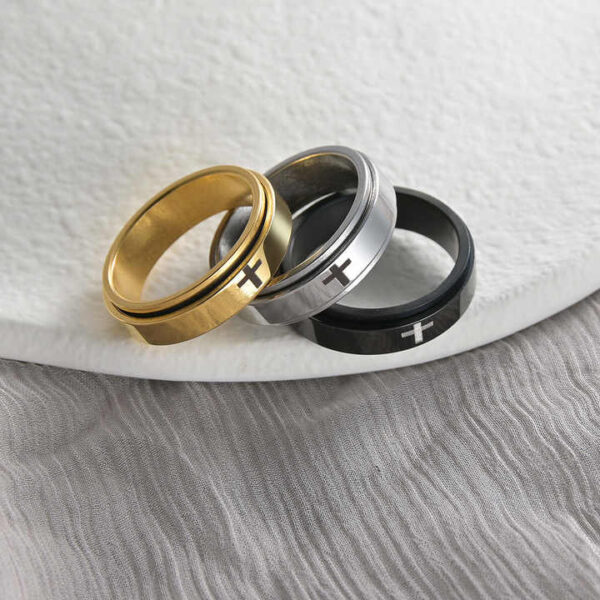 Unisex Cross Rings - Image 10