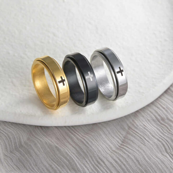 Unisex Cross Rings - Image 12