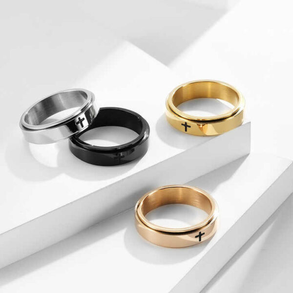 Unisex Cross Rings - Image 13