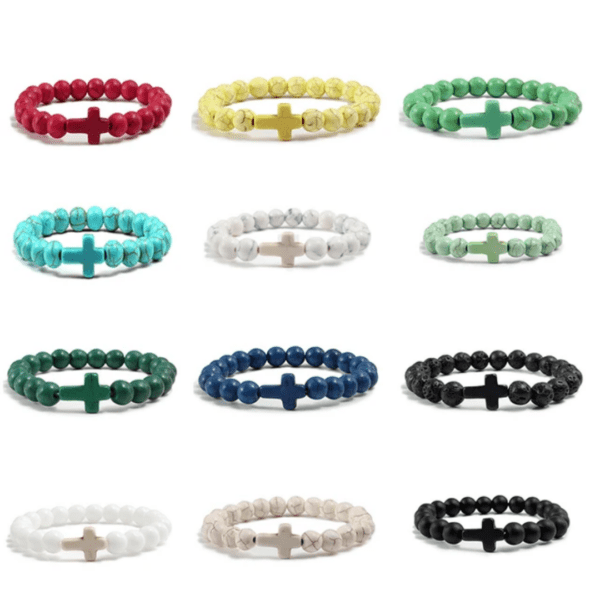 Beaded Bracelet With Cross - Image 11