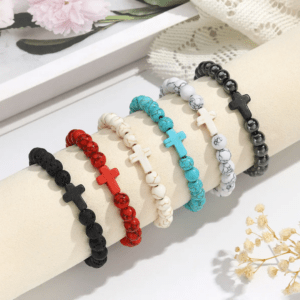 Beaded Bracelet With Cross