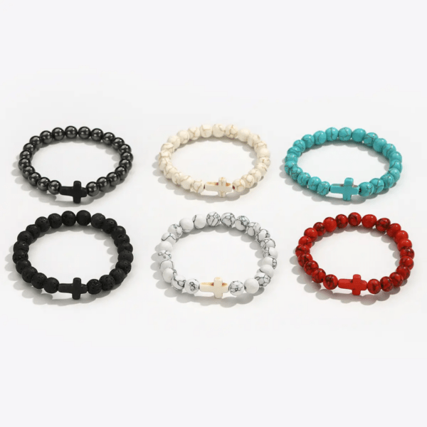 Beaded Bracelet With Cross - Image 13