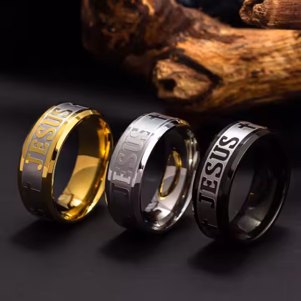 Jesus Cross Ring - Image 3