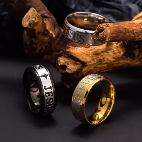 Jesus Cross Ring - Image 4