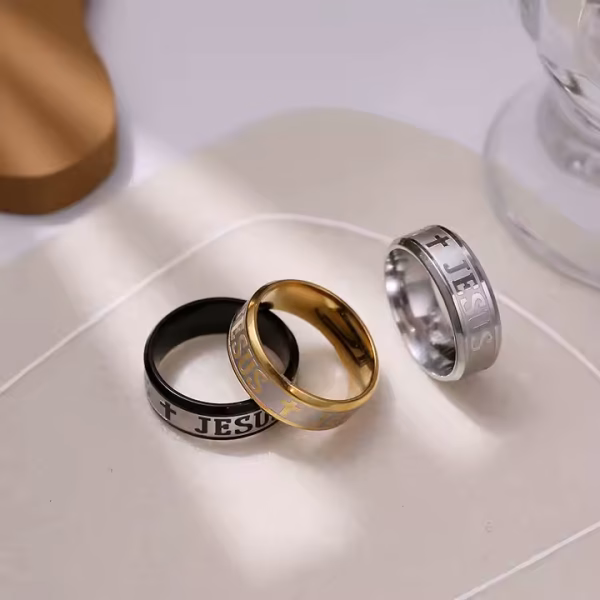 Jesus Cross Ring - Image 8