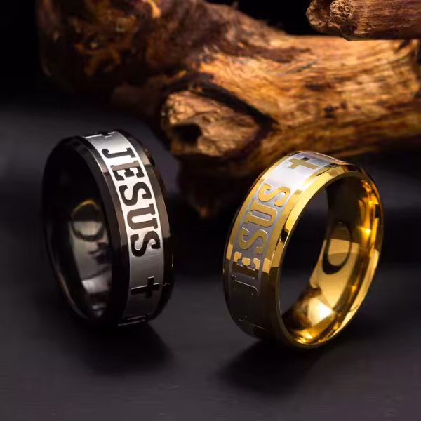 Jesus Cross Ring - Image 5
