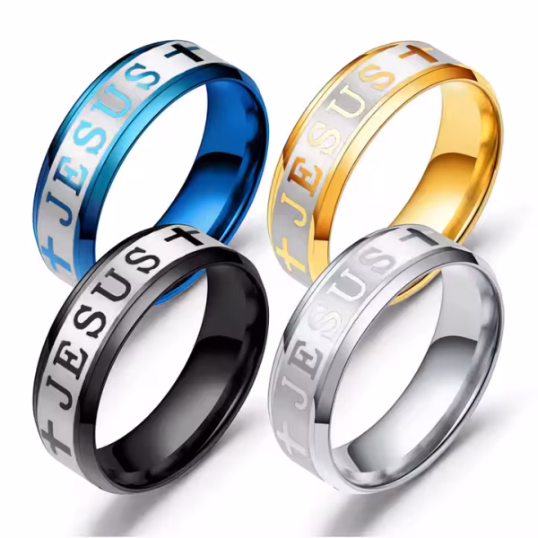 Jesus Cross Ring - Image 2