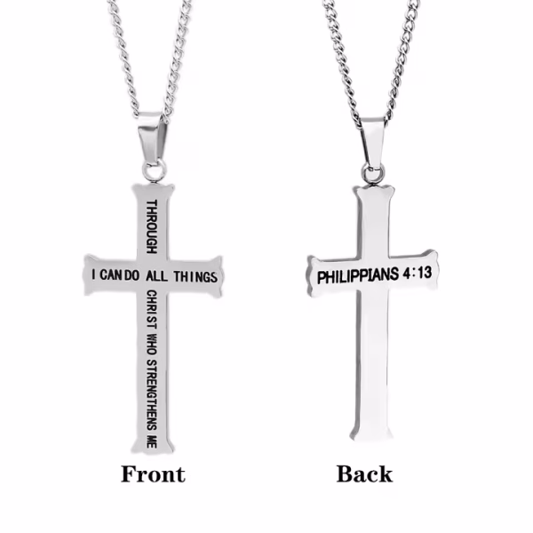 Philippians 4:13 Necklace - Image 3