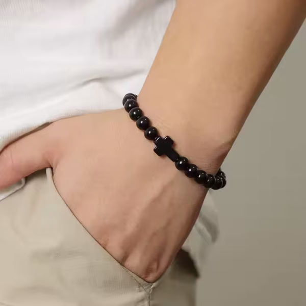 Beaded Bracelet With Cross - Image 18