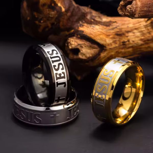 Jesus Cross Ring - Image 7