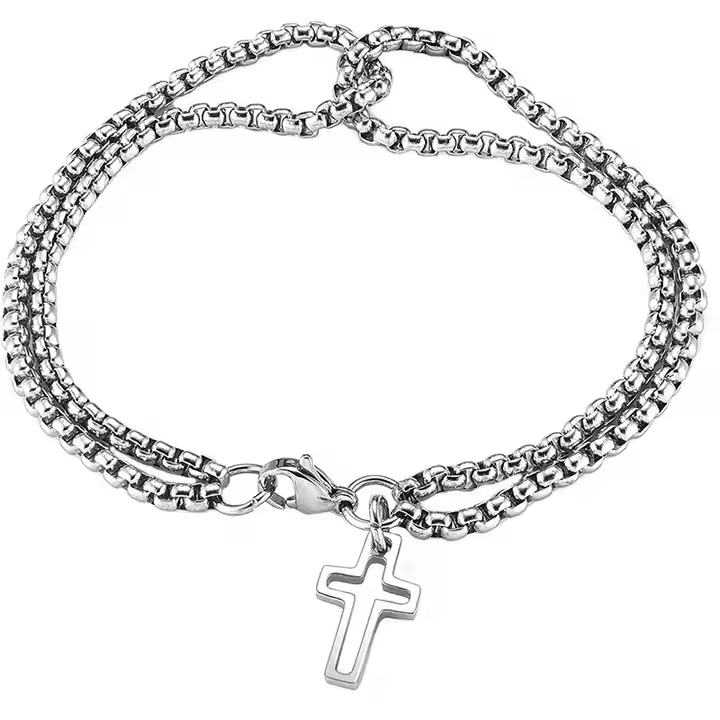 Double-Layer Cross Bracelet - Image 7