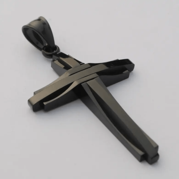 Geometric Cross Necklace - Image 3