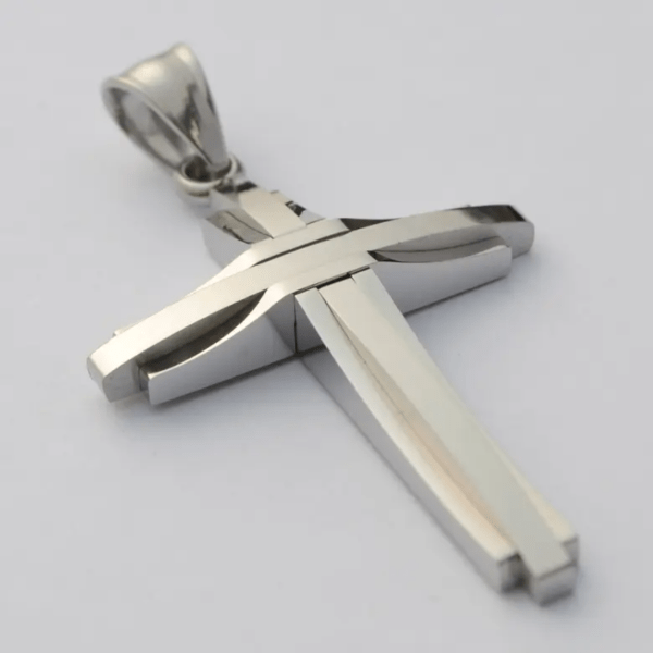 Geometric Cross Necklace - Image 5
