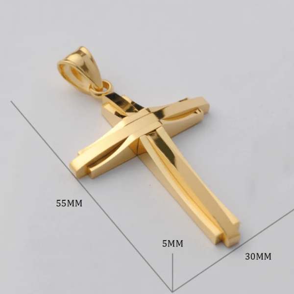 Geometric Cross Necklace - Image 10