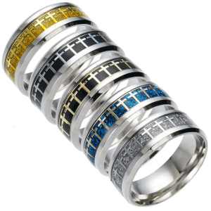 Crystal Cross Rings