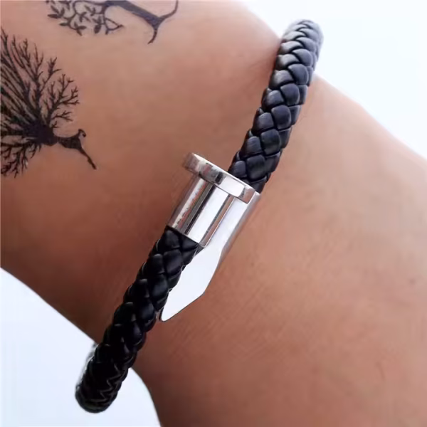 Nail Leather Bracelets - Image 2