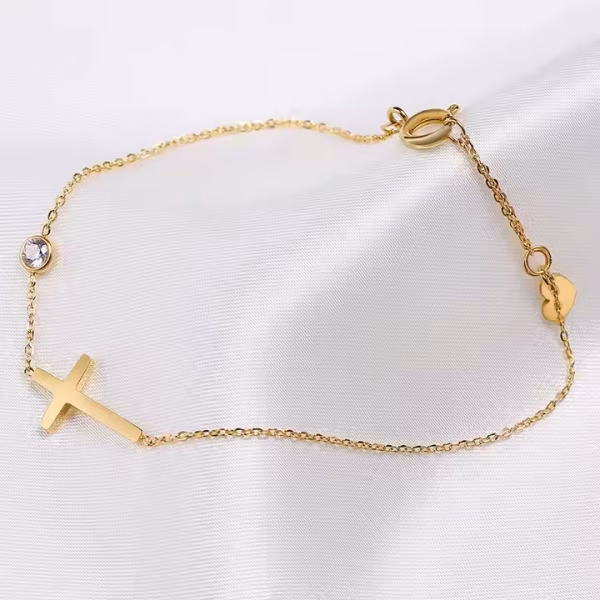 Cross Bracelet and Necklace Set - Image 8
