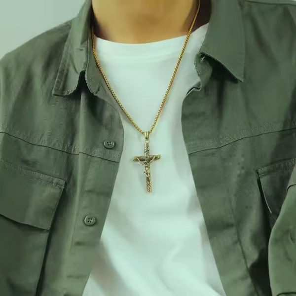 Crucifix Cross Necklace - Image 4