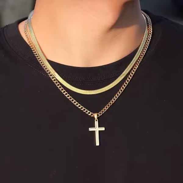 Multi-Layer Link Chain Necklace - Image 3